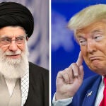 Alí Jamenei y Donald Trump, en imágenes de archivo