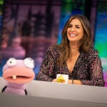 Nuria Roca en 'El Hormiguero' con camisa de Leopardo.