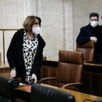 La presidenta y el portavoz del Grupo Socialista en el Parlamento andaluz, Susana Díaz y José Fiscal, respectivamente, en una foto de archivo