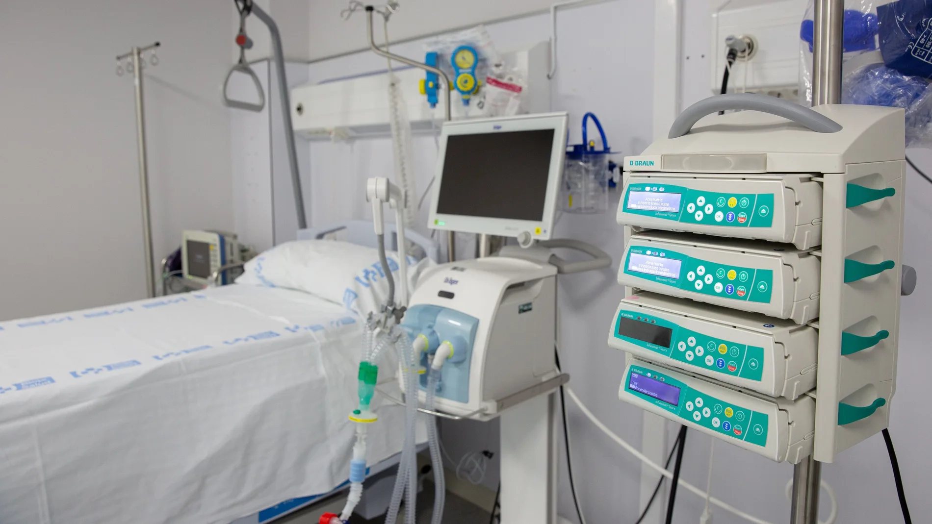 Cama en un hospital público
