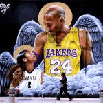 Mural en honor a Kobe y su hija en Los Ángeles. Photo: Keith Birmingham/Orange County Register via ZUMA/dpaKeith Birmingham/Orange County R / DPA22/01/2021 ONLY FOR USE IN SPAIN