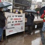 Protesta de pensionistas en Burgos