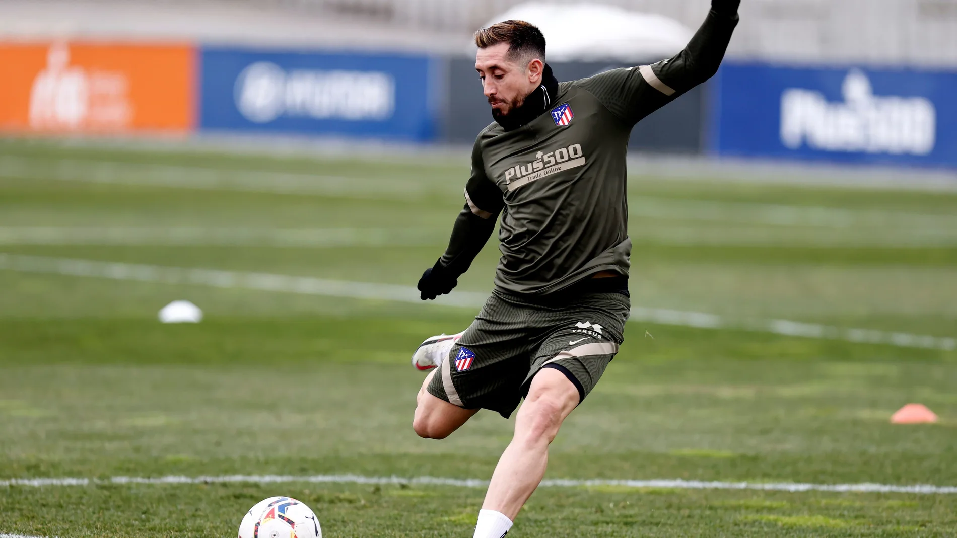 Héctor Herrera con el Atlético de Madrid.