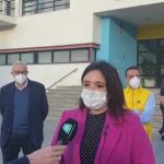 Margarita del Cid realizó la denuncia a las puertas del Ayuntamiento