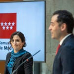 Isabel Díaz Ayuso e Ignacio Aguado ofrecen una rueda de prensa para presentar el borrador de los presupuestos para el año 2021