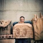 El artista Miquel Barceló, en su estudio de Vilafranca de Bonany (Mallorca)