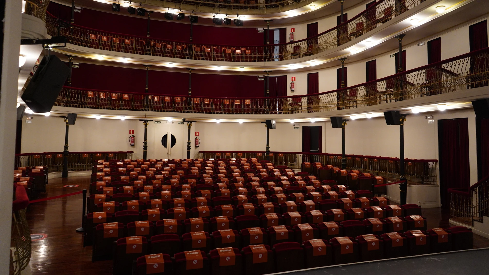 Interior del teatro Juan Bravo de Segovia