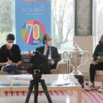 Ruth Beitia y Julián Redondo, en el acto de Fundación A LA PAR