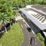 Recreación de la zona de aterrizaje de los futuros vertipuertos que construirá Ferrovial