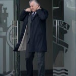 El extesorero del PP Luis Bárcenas sale de la Audiencia Nacional tras una de sus comparecencia judiciales