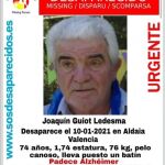 Joaquín desapareció el pasado día 10 de enero, hasta ser encontrado en la tarde de este miércoles sin vida