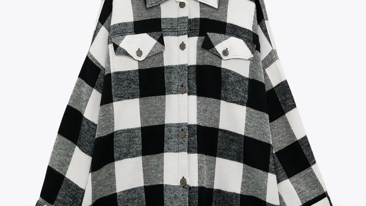 Camisa cuadros Zara.