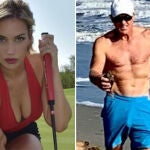 Paige Spiranac y Greg Norman.