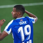Aleksander Isak con la Real Sociedad.