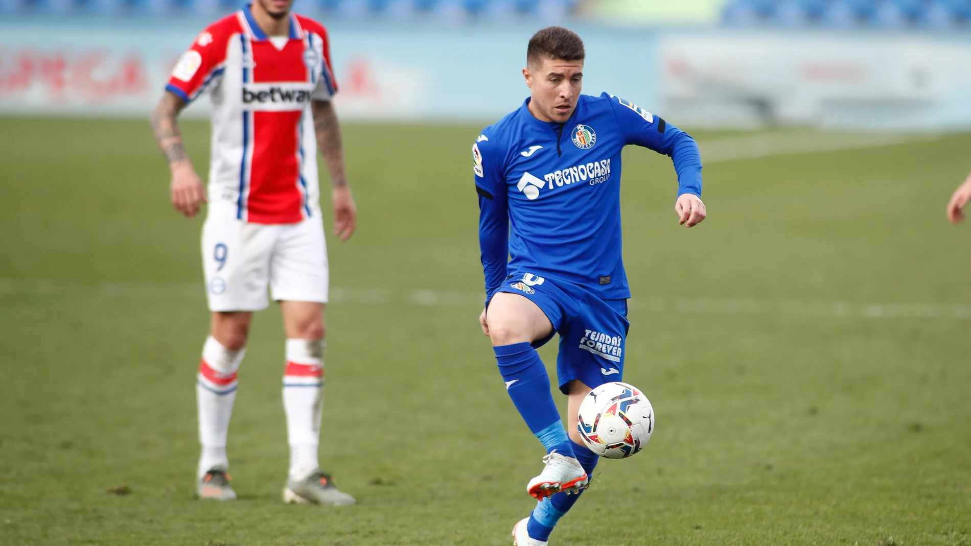 Francisco Portillo con el Getafe.
