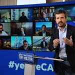 El presidente del PP, Pablo Casado