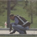 Ángel Iglesias, artificiero de los Tedax, en un atentado en Santoña en el año 2008