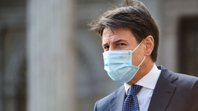 El primer ministro saliente, Giuseppe Conte