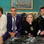 Desde la izda., Annie Murphy, Eugene Levy, Catherine O'Hara y Dan Levy, protagonistas de "Schitt’s Creek"