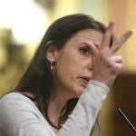 La ministra de Igualdad, Irene Montero, interviene durante una sesión plenaria en el Congreso de los Diputados, en Madrid (España), a 2 de diciembre de 2020. El Pleno afronta desde el lunes 30 de noviembre la fase final del debate del proyecto de Presupuestos Generales del Estado de 2021 y también vota las enmiendas y las secciones. El Gobierno llega a esta cita con un respaldo que supera la mayoría absoluta de la Cámara. Hoy se realiza el dictamen de Comisión sobre el proyecto de los PGE.02 DICIEMBRE 2020;PLENO PGE 2021;PRESUPUESTOS GENERALES DEL ESTADOEUROPA PRESS/R.Rubio.POOL02/12/2020