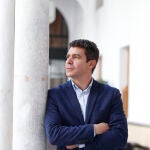 El portavoz del Cs, Sergio Romero, en una imagen tomada en el Parlamento de Andalucía