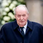 King Juan Carlos I during the funeral ceremony of Luxembourg's Grand Duke Jean in Luxembourg