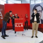 Acto de este domingo con Sánchez, Iceta, Batet e Illa
