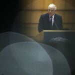 El jefe de política exterior de la Unión Europea, Josep Borrell, se dirige a los eurodiputados en el Parlamento Europeo en Bruselas tras su viaje a Moscú