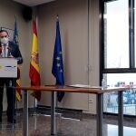 El ministro de Transportes, Movilidad y Agenda Urbana, José Luis Ábalos, en un reciente acto en el puerto de Sagunto