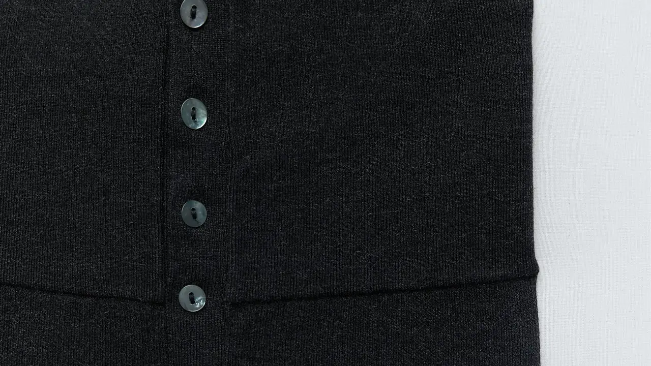 Legging punto botones.