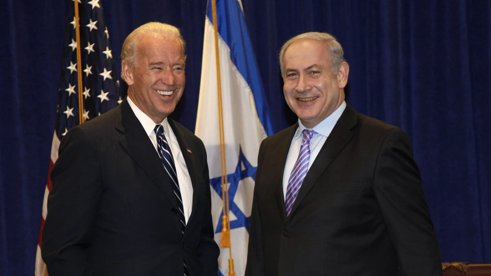 El presidente Joe Biden y el primer ministro israelí Benjamin Netanyahu, en una imagen de archivo