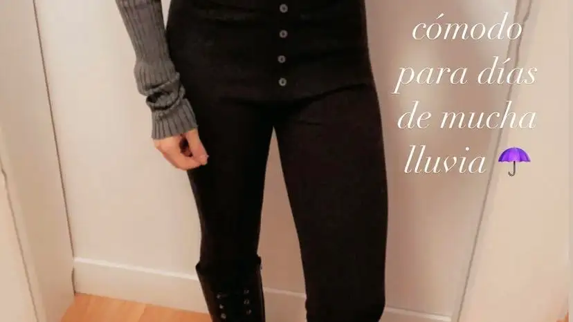 La Vecina Rubia con leggings de Zara.