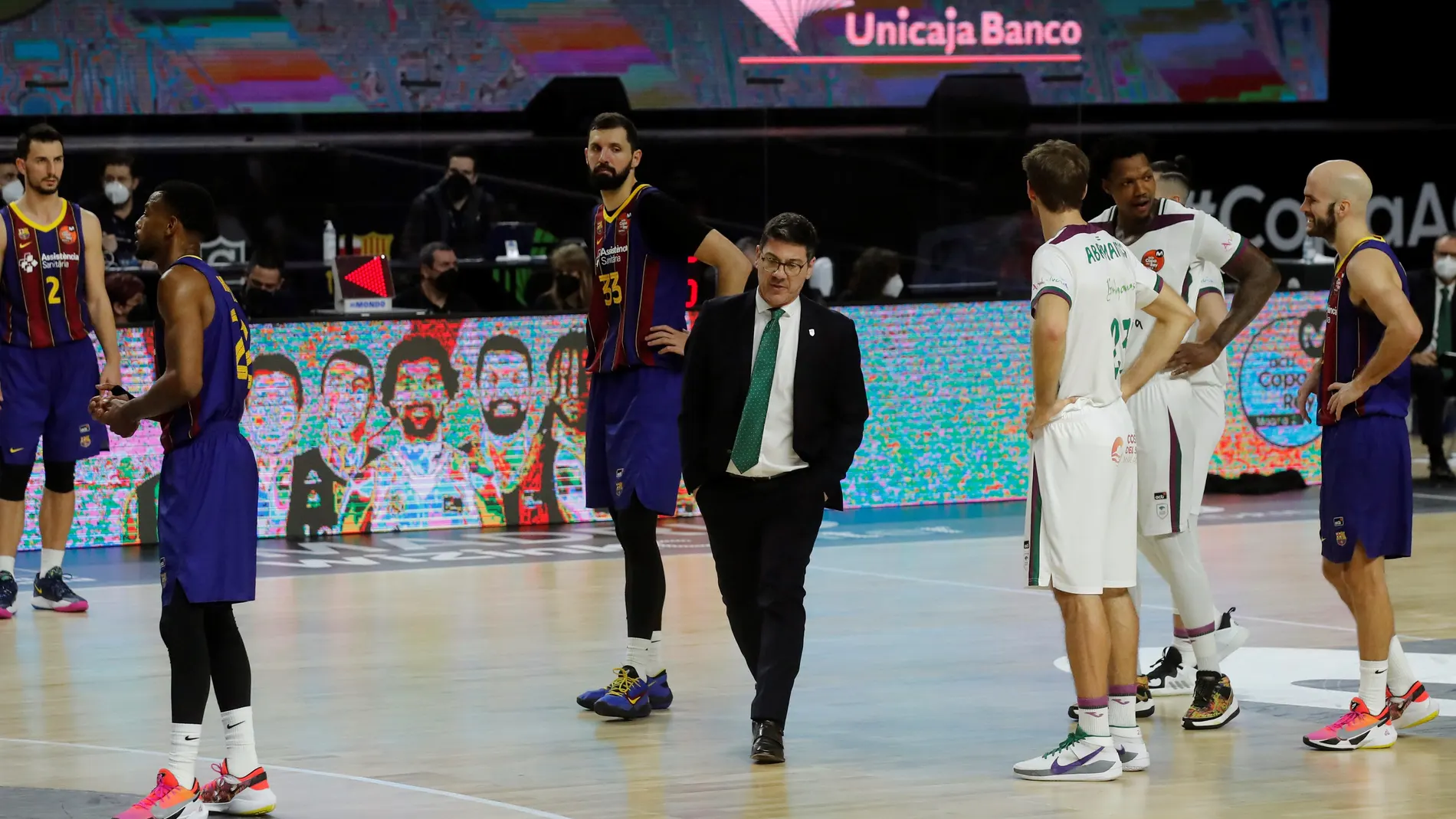 Katsikaris, técnico del Unicaja, recibió una técnica descalificante en la prórroga