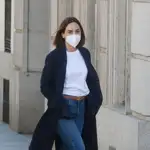 Tamara Falcó por las calles de Madrid.