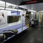 Un vagón del metro de Nueva York