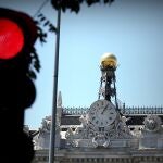 Fachada del edificio del Banco de España, situado en la madrileña Plaza de Cibeles