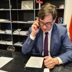 El candidato del PSC a la presidencia de la Generalitat, Salvador Illa.