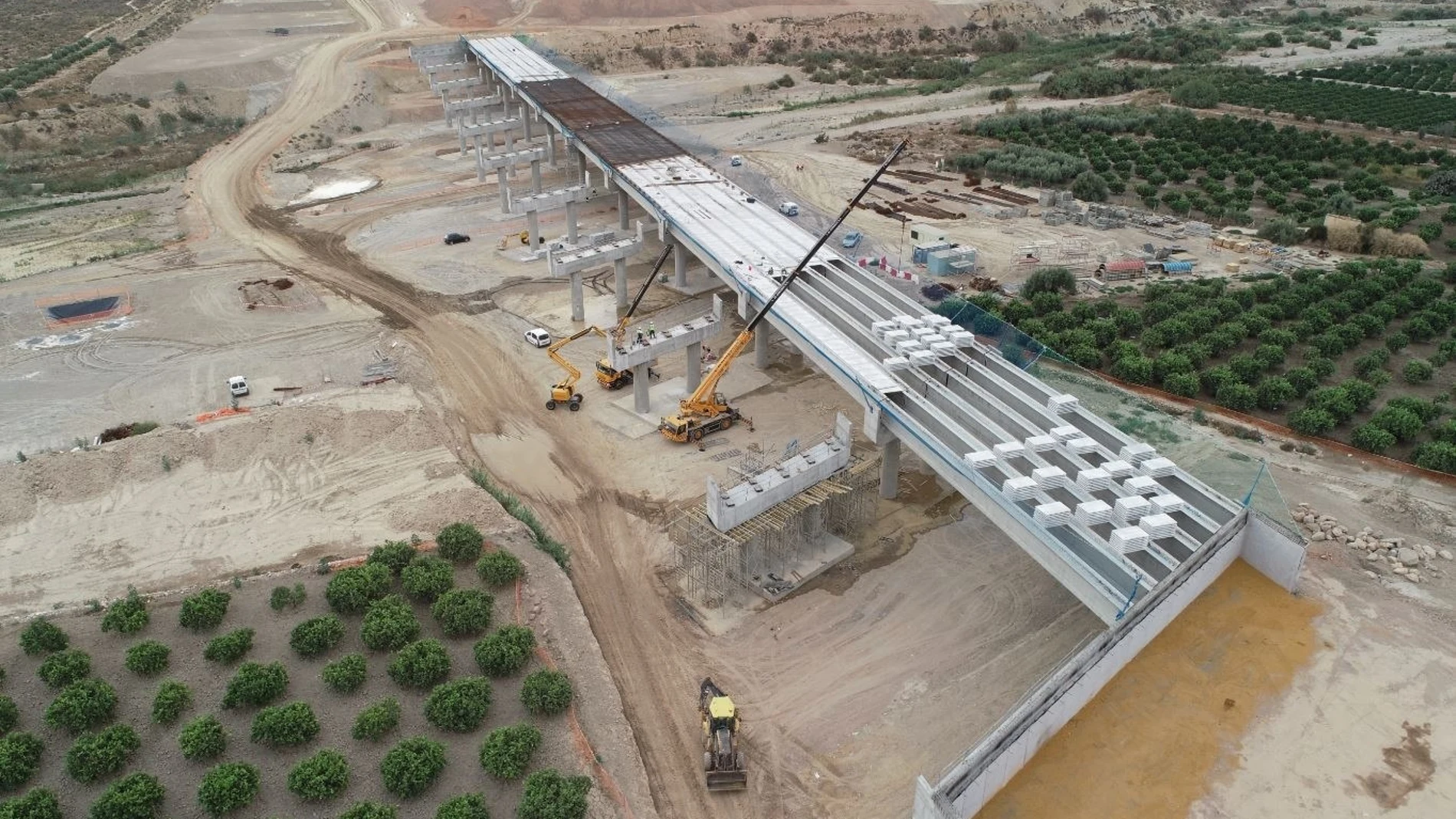 Construcción de la Autovía del Almanzora, en Almería