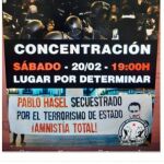 Uno de los carteles de la convocatoria