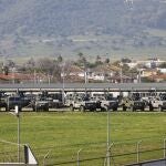 Actual Acuartelamiento de San Fernando en la barriada El Higuerón situada en la Carretera de Puesta en Riego, junto a la línea ferroviaria Córdoba