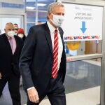 El alcalde de Nueva York, Bill de Blasio, en un hospital de Queens, el pasado 19 de febrero