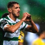 Zouhair Feddal con el Sporting de Portugal.
