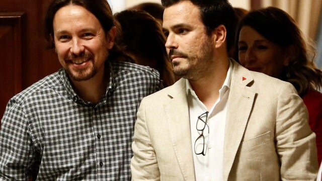 Pablo Iglesias y Alberto Garzón