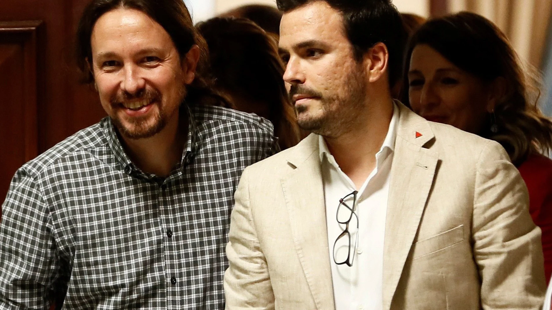 Pablo Iglesias y Alberto Garzón