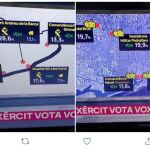 Captura realizada por APROGC con el señalamiento de instalaciones de Guardia Civil y Fuerzas Armadas a las que se vincula con VOX