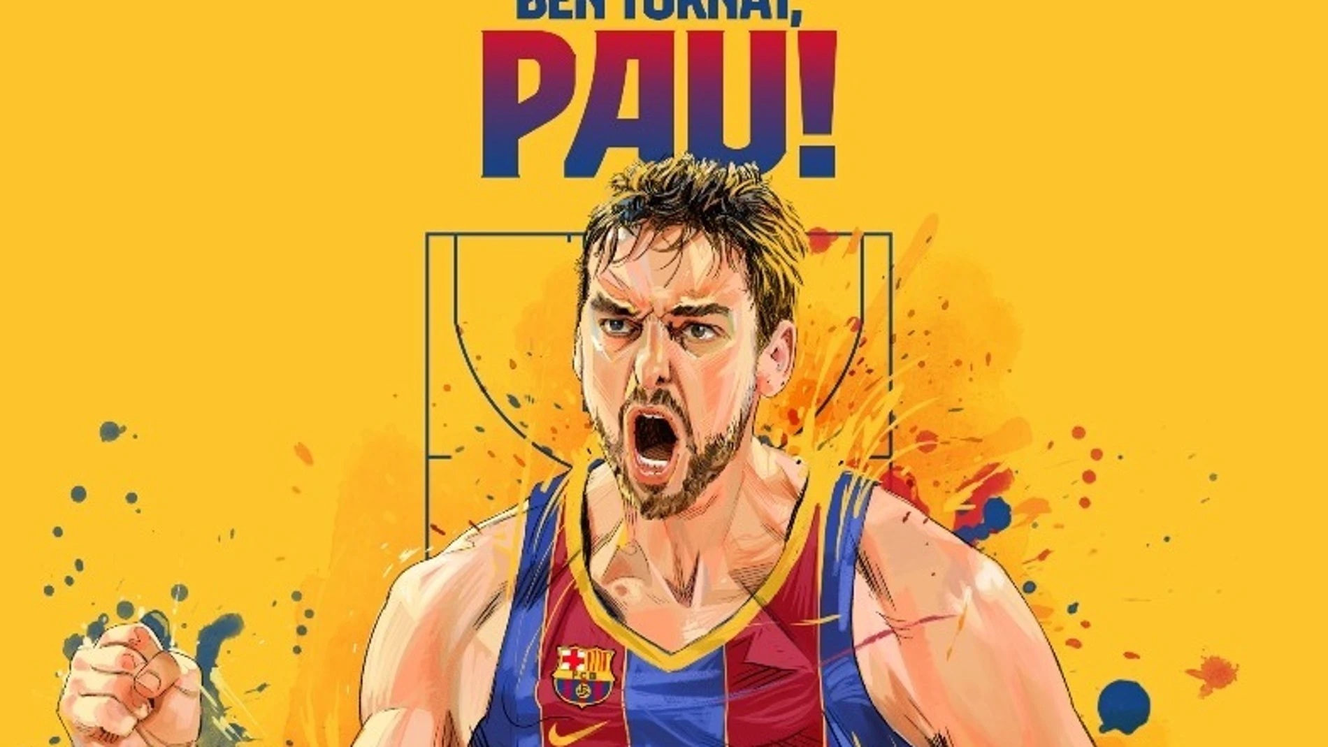Así anunció el Barcelona el regreso de Pau Gasol.