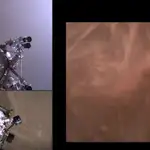 Imágenes del vídeo de descenso y aterrizaje del rover Perseverance en Marte