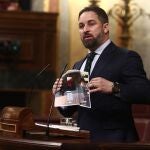 El líder de Vox, Santiago Abascal