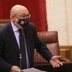 El portavoz de Vox en el Parlamento andaluz, Alejandro Hernández