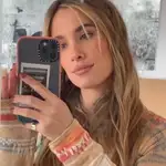 María Pombo con jersey 'efecto buena cara'.